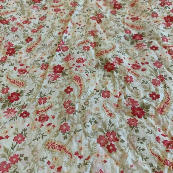 Eddie Bauer Cream Floral Paisley Long Sleeve Top Size Small - Picture 2 of 5
